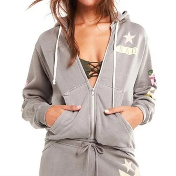 Wildfox regan zip hoodie cheap